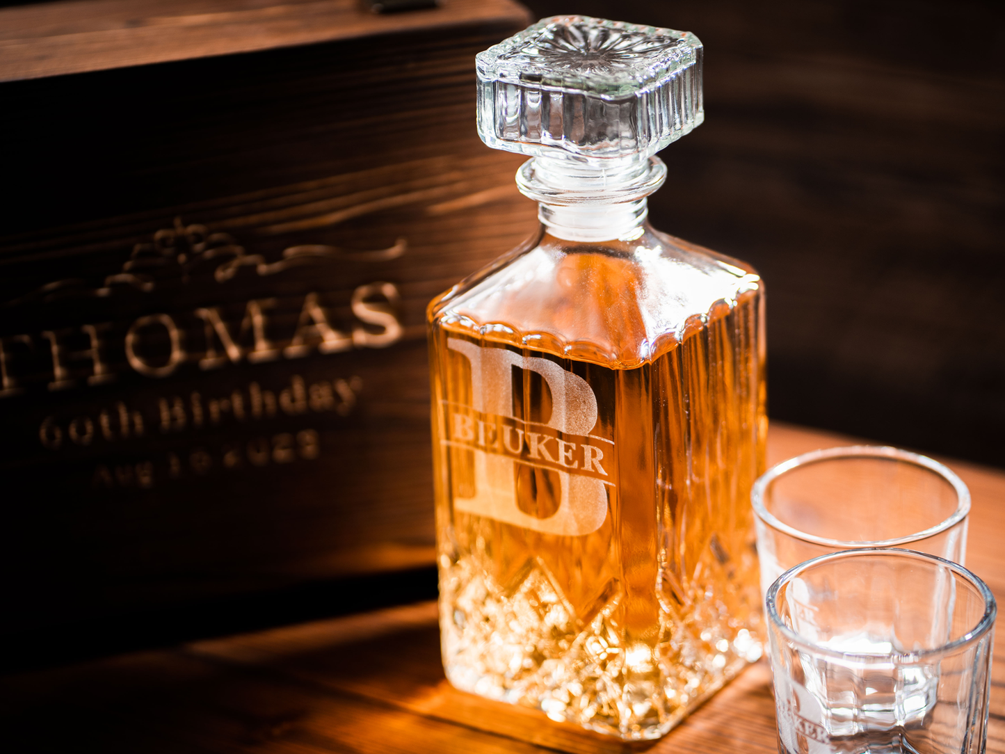 Personalized Whiskey Decanter Set - Classic