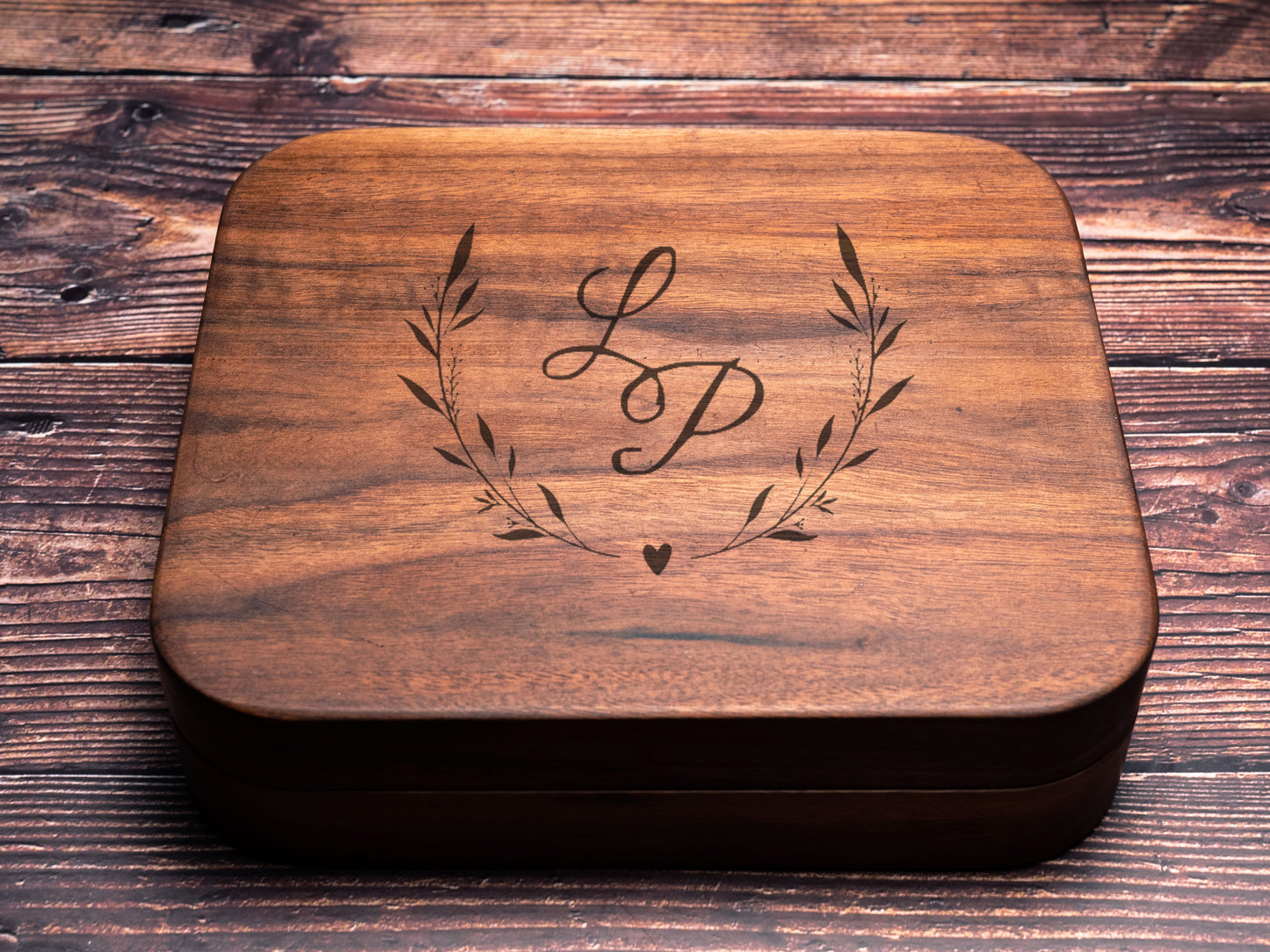 Personalized Engagement Ring Box - Premium