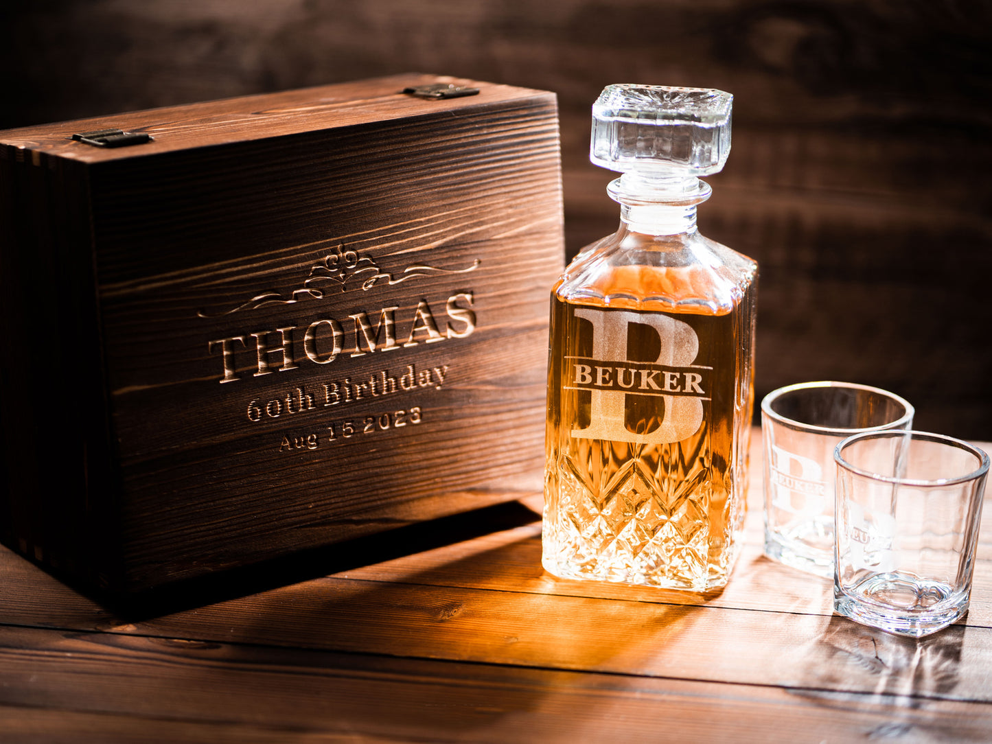 Personalized Whiskey Decanter Set - Classic