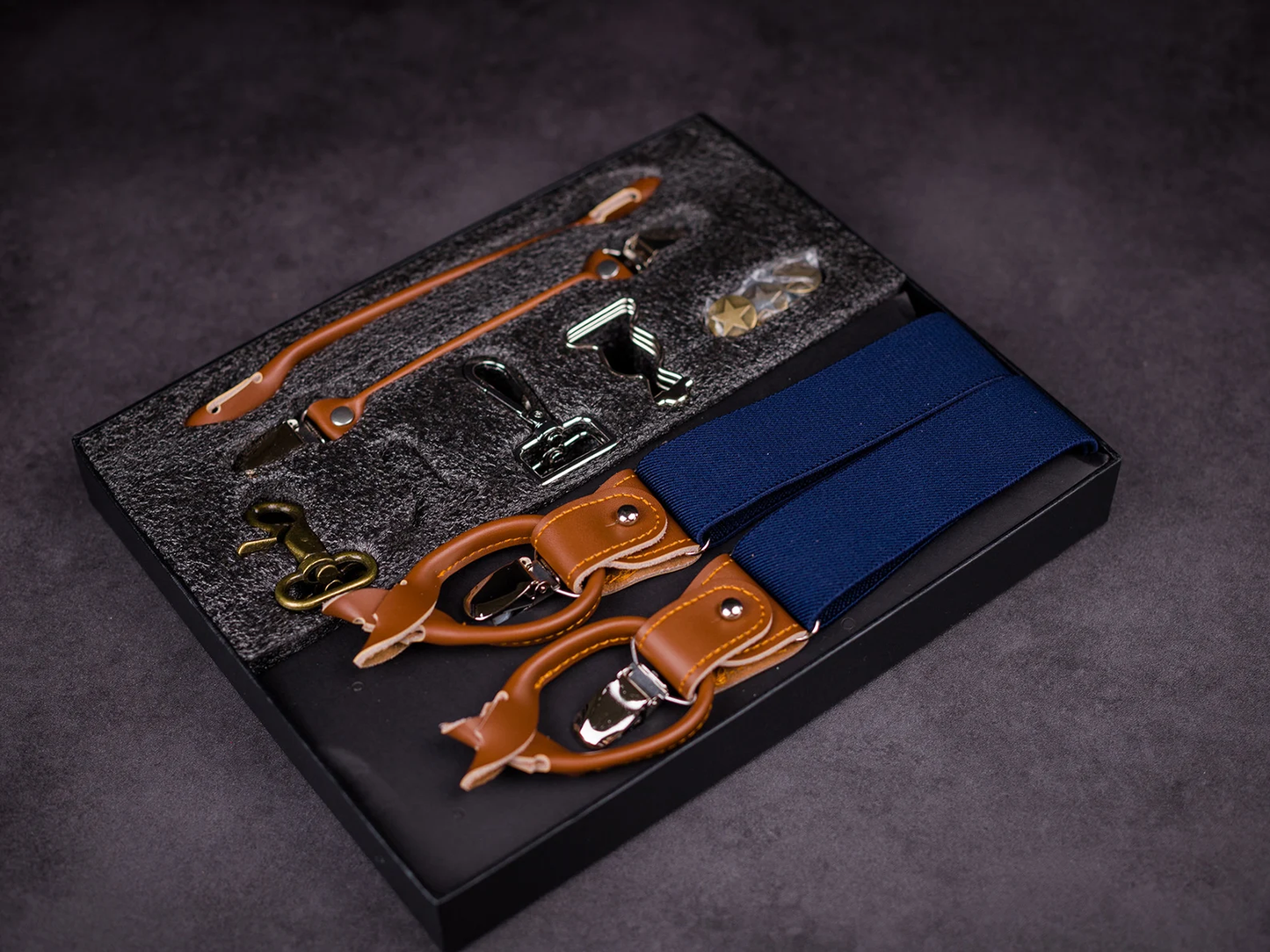 Personalized Leather Suspenders