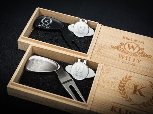 Personalized Golf Hat Clip with Divot Tool