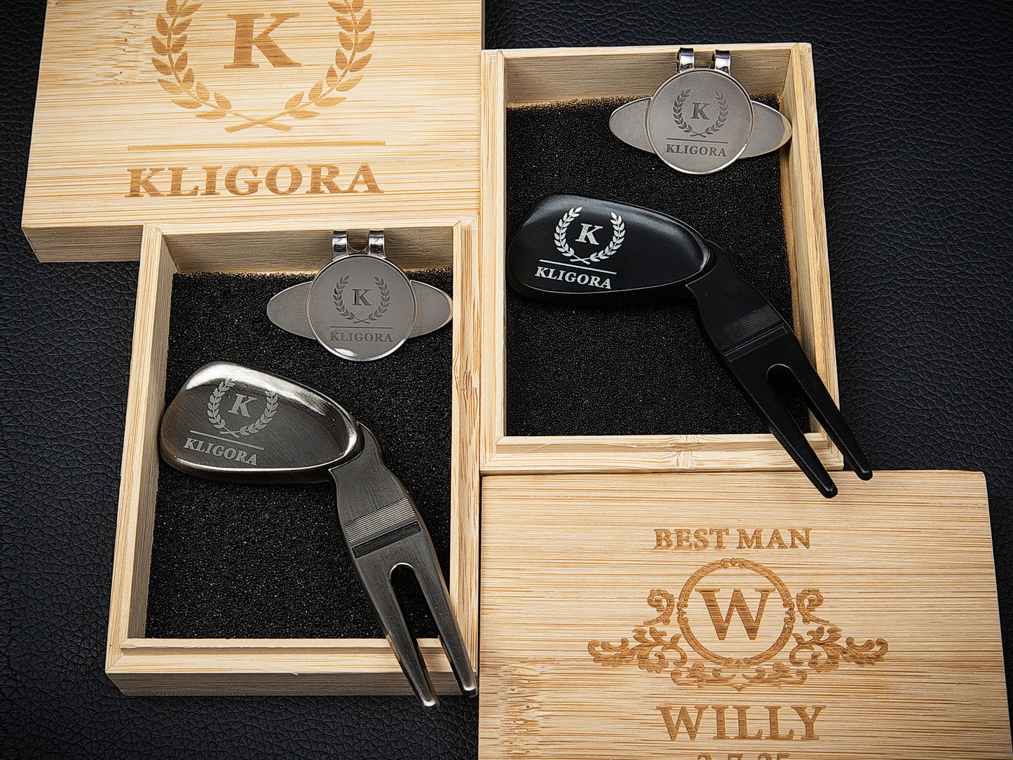 Personalized Golf Hat Clip with Divot Tool