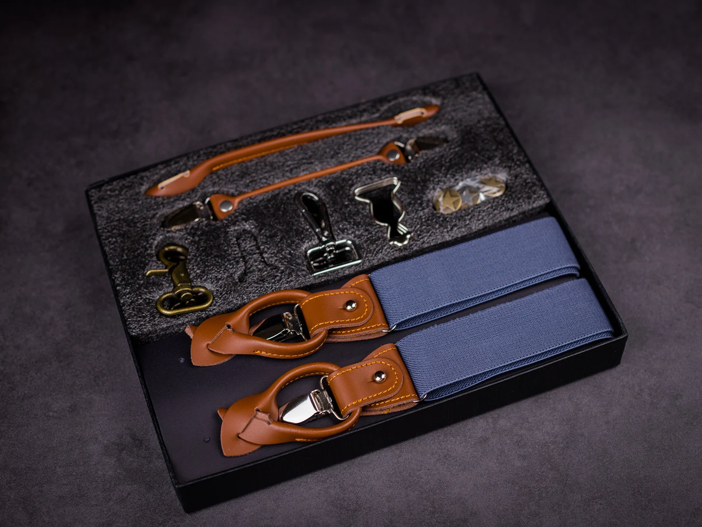 Personalized Leather Suspenders