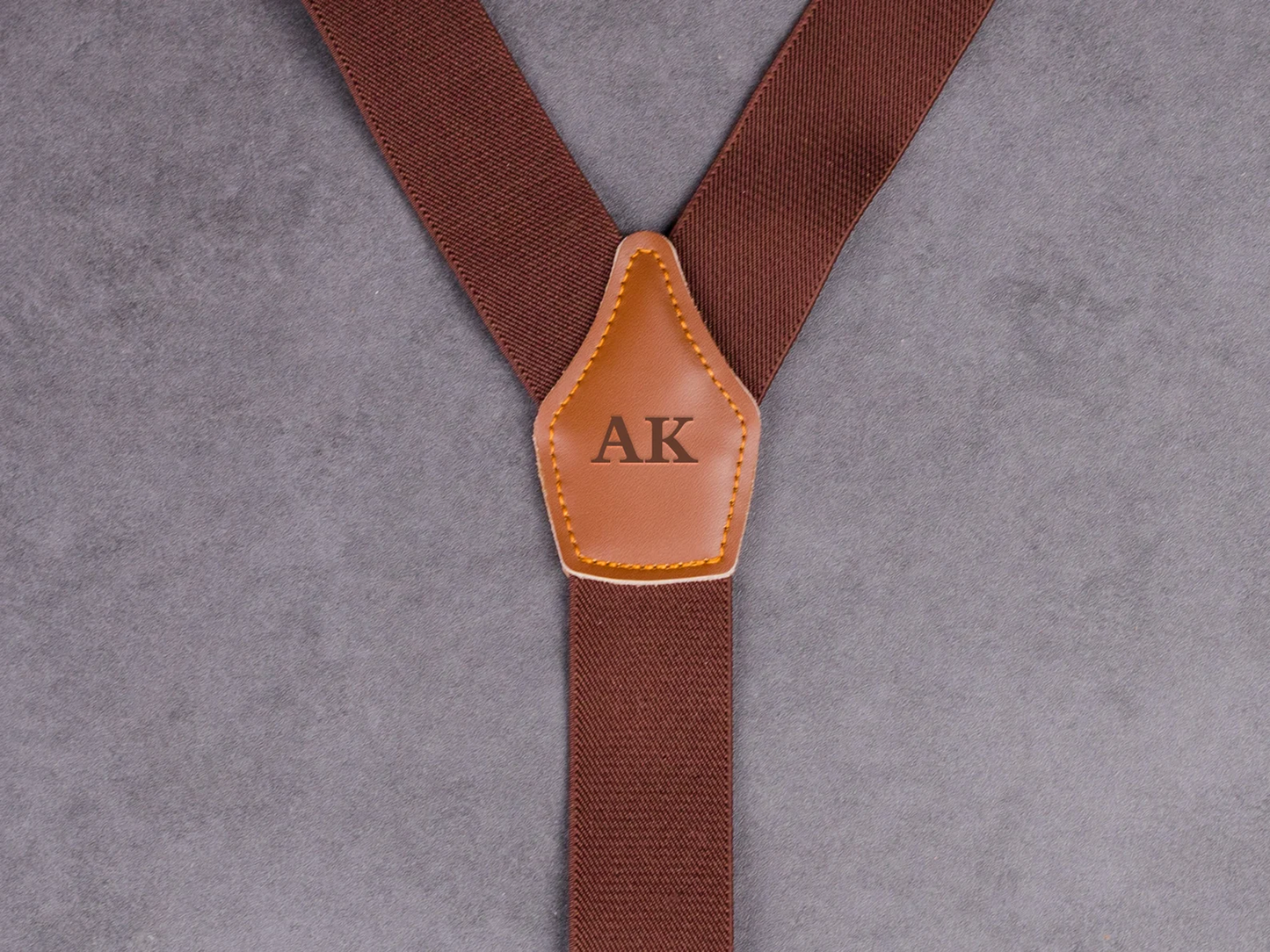 Personalized Leather Suspenders