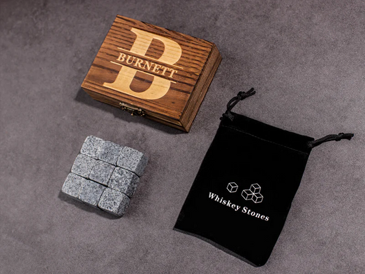 Personalized Whiskey Stone Set