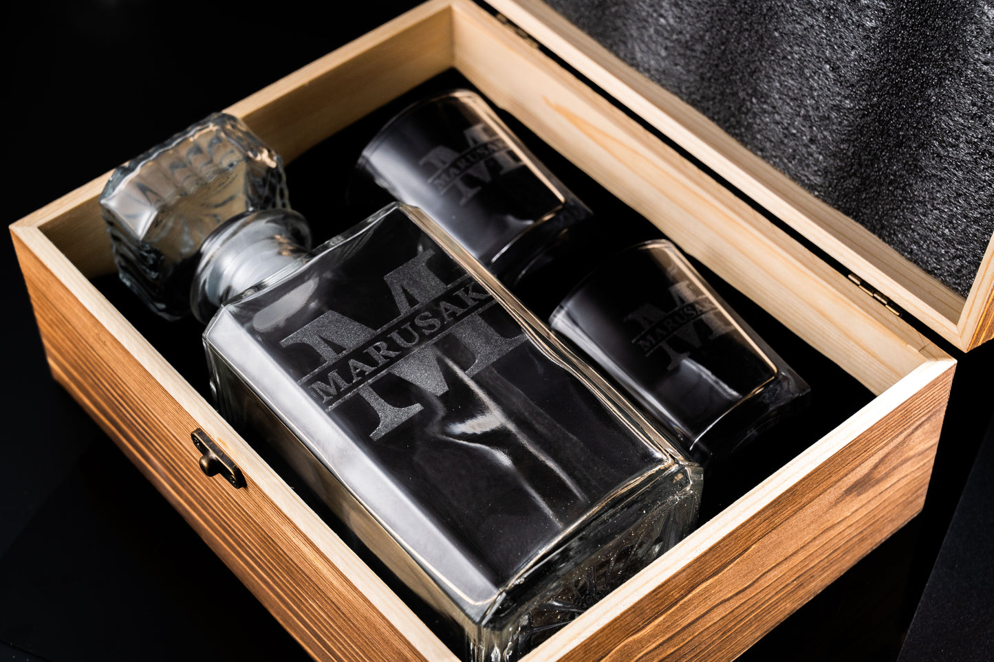 Personalized Whiskey Decanter Set - Bourbon Decanter