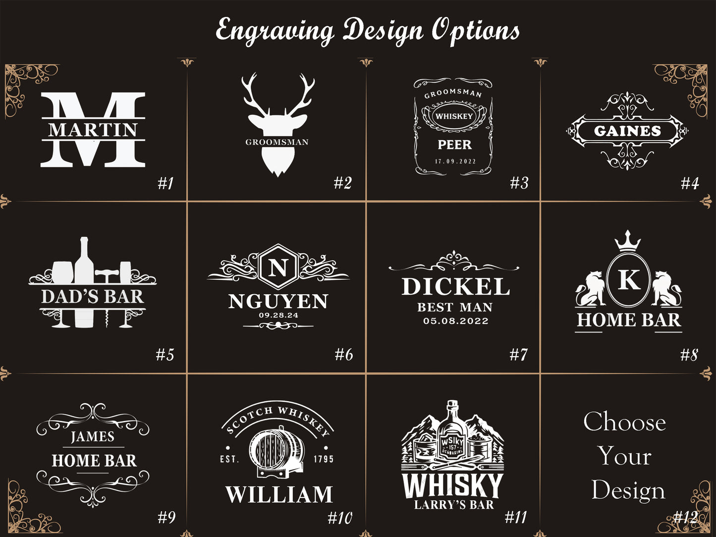 Premium Wooden Whiskey Dispenser – Customizable