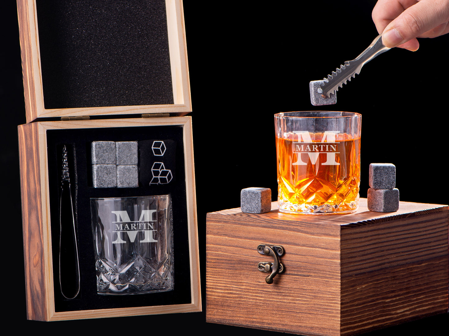 Personalized Whiskey Glass Set