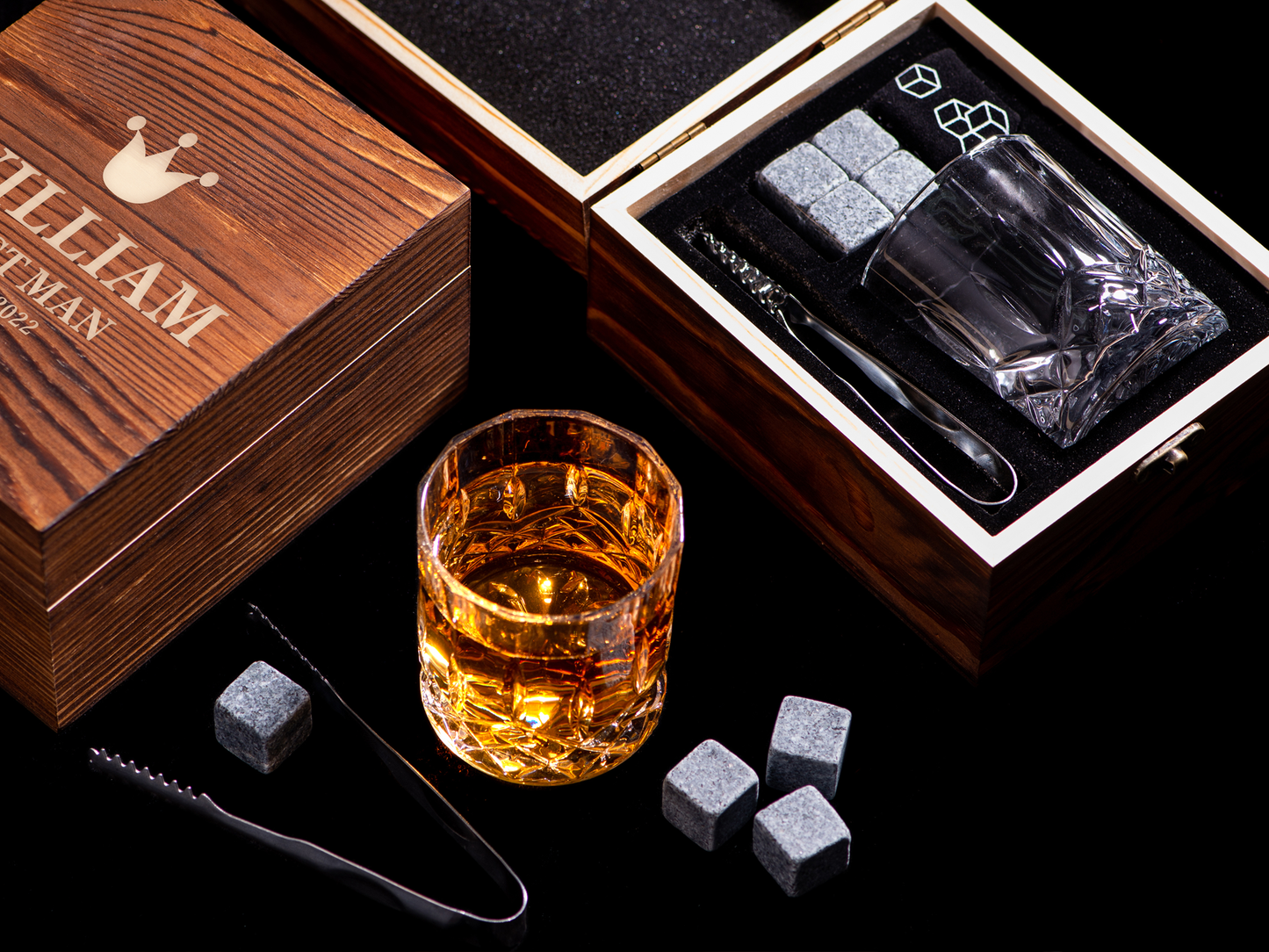 Personalized Whiskey Glass Set