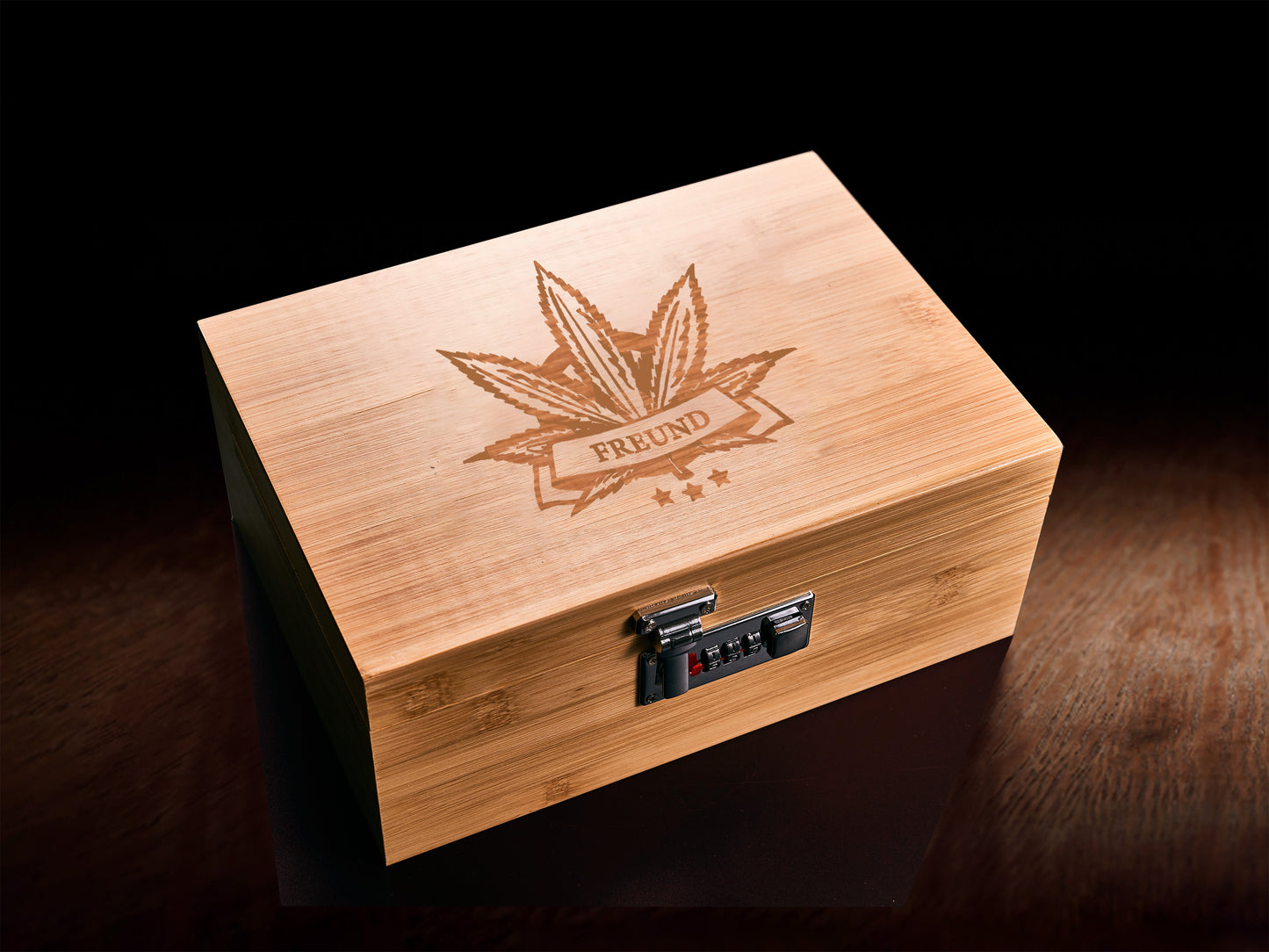 Personalized Bamboo Stash Box Set