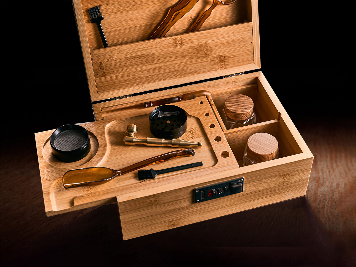 Personalized Bamboo Stash Box Set