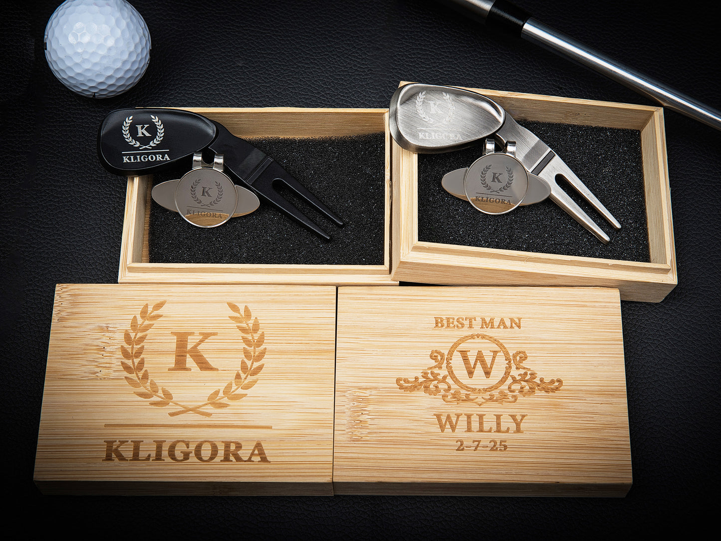 Personalized Golf Hat Clip with Divot Tool