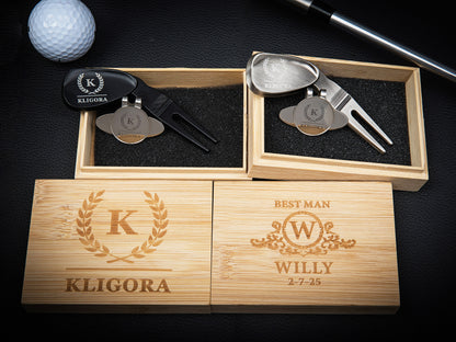 Personalized Golf Hat Clip with Divot Tool