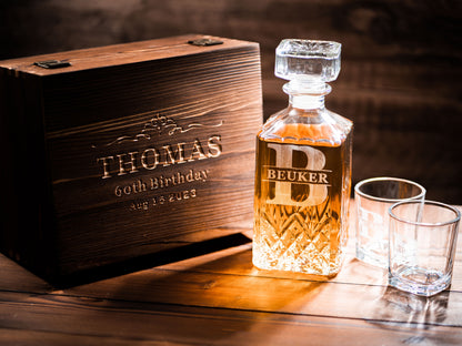 Personalized Whiskey Decanter Set - Classic