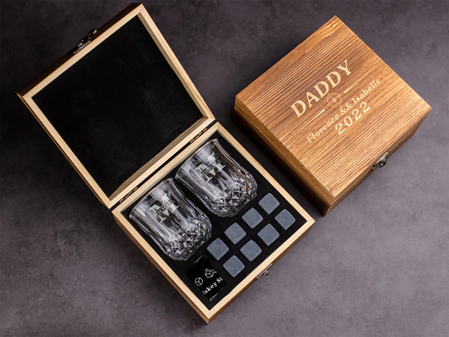 Personalized Whiskey Glass Set