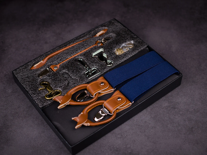 Personalized Leather Suspenders