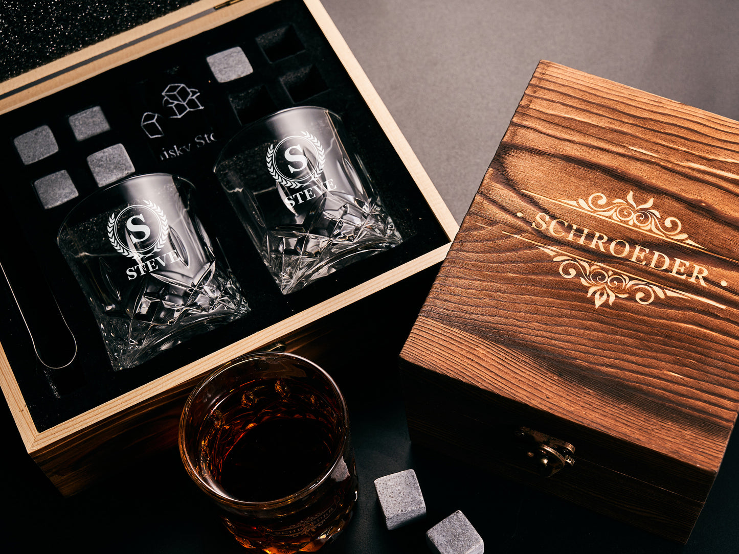 Personalized Whiskey Glass Set